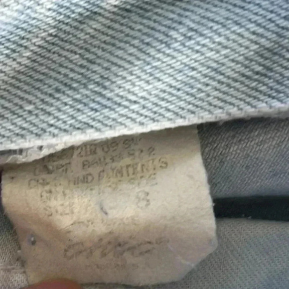 Chic Vintage High Waisted Acid Wash Mom Shorts Size 8 USA Made Denim Bermuda - Picture 7 of 7